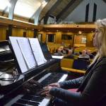 Pianist Kayla Layer accompanies the Sequim Community Christmas Chorus this year. Sequim Gazette photo by Matthew Nash