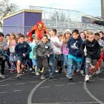 Helen Haller Elementary students run hard for Turkey Trot fundraiser