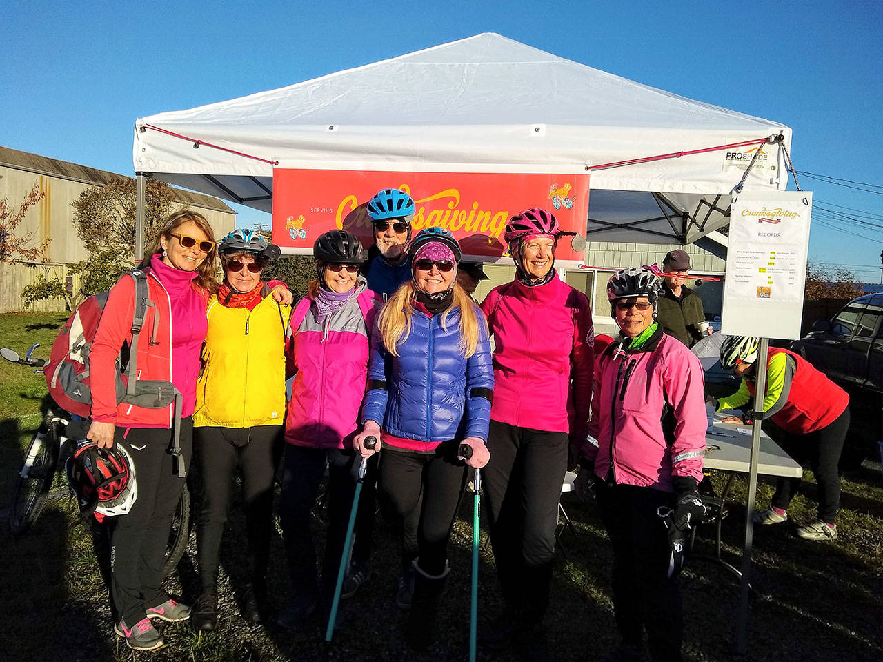 Sequim Cranksgiving participants break records in food-raising ride