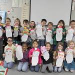 Students in Monique Brashers first-grade class at Greywolf Elementary School celebrate the season with crafts and some letter-writing to Santa Claus. Submitted photo