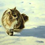 Huntress by Sally Cays, a featured artist the the Blue Whole Gallery in February.