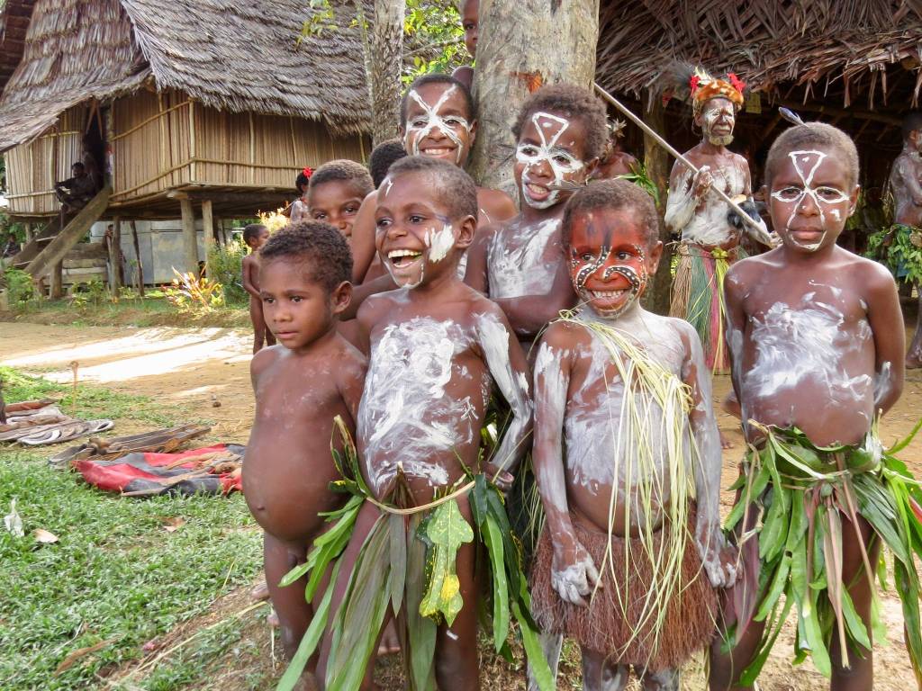 Children of the Sepik region. Photo courtesy of Bob and Enid Phreaner