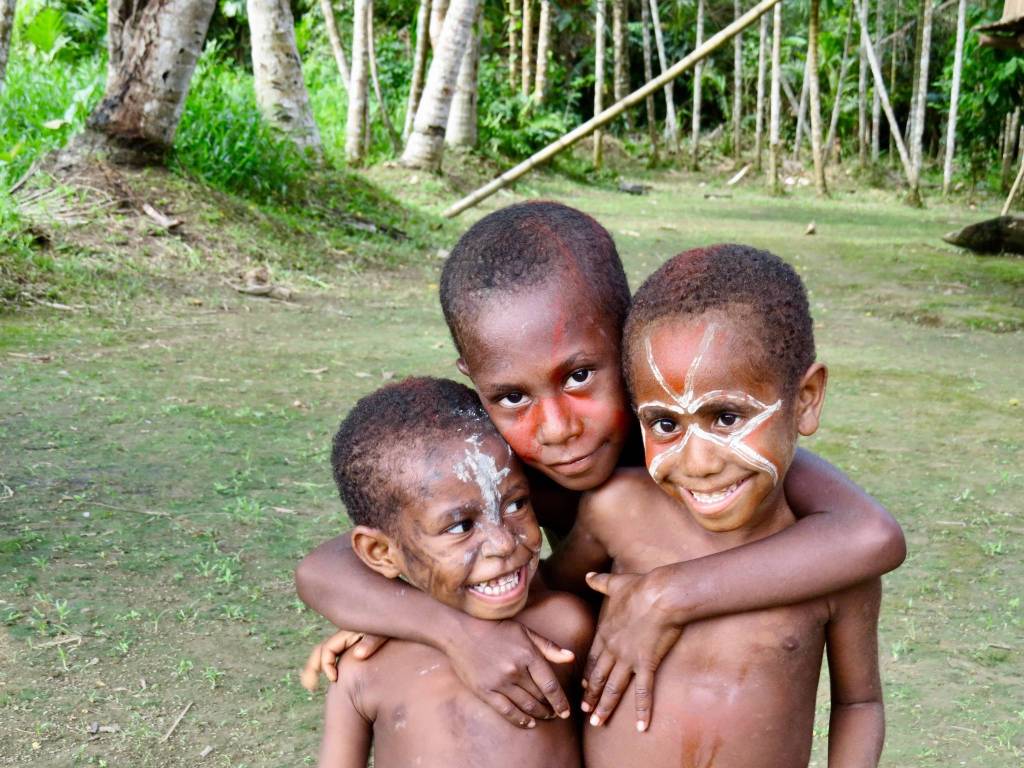 Children of the Sepik Region. Photo courtesy of Bob and Enid Phreaner