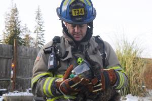 None injured, cat rescued in Sequim home fire