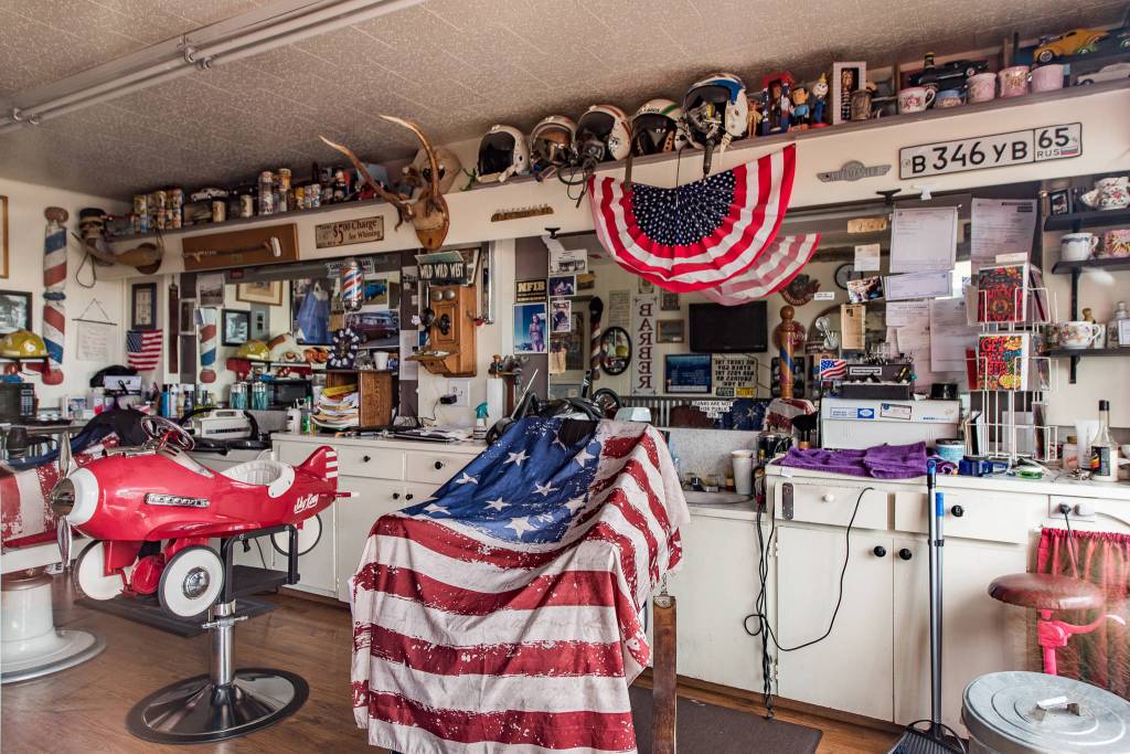 Kirbys Barbershop remains a long-time tenant of the Sequim VFW, and if the building is sold, so would Kirbys space. Post leaders say theyve appreciated the business ongoing support. Photo courtesy of Brody Broker Real Estate