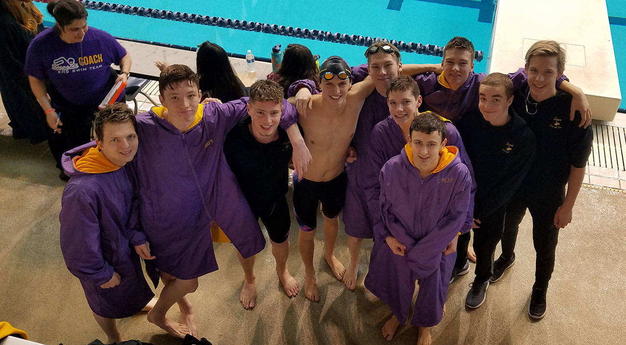Boys swimming: Sequim swimmers break two school marks at state meet