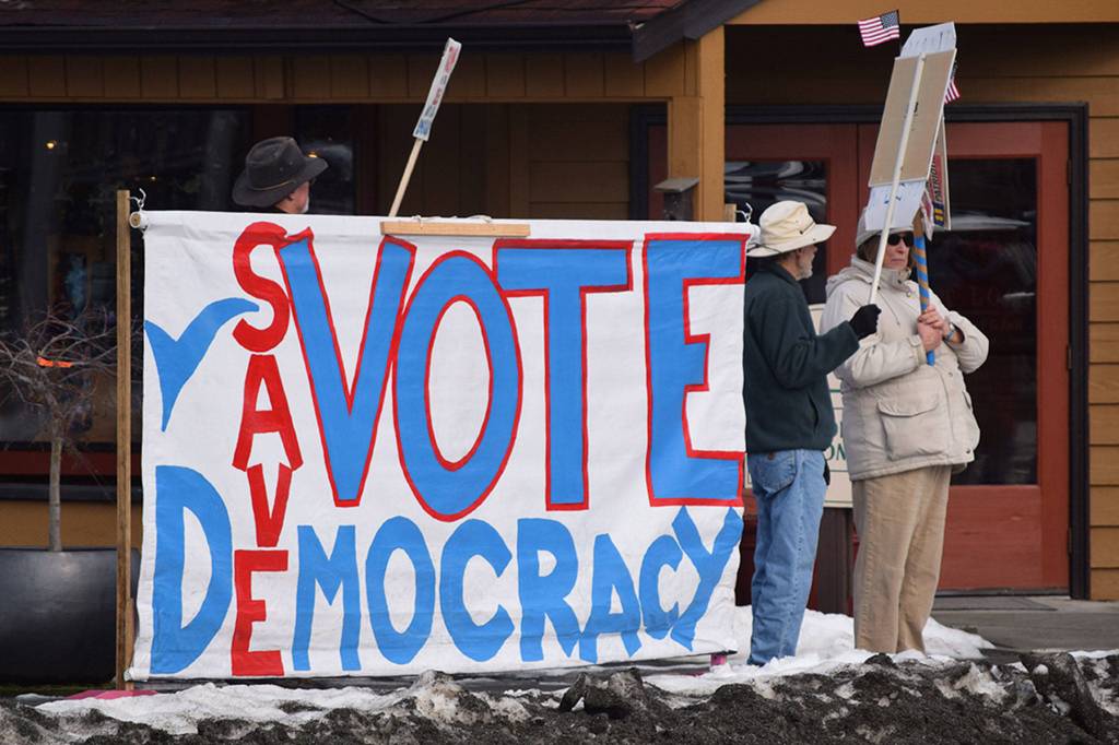 Sequim residents join national border wall protest