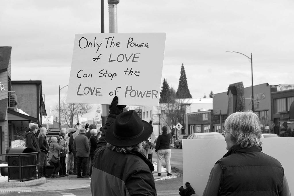 Sequim residents join national border wall protest