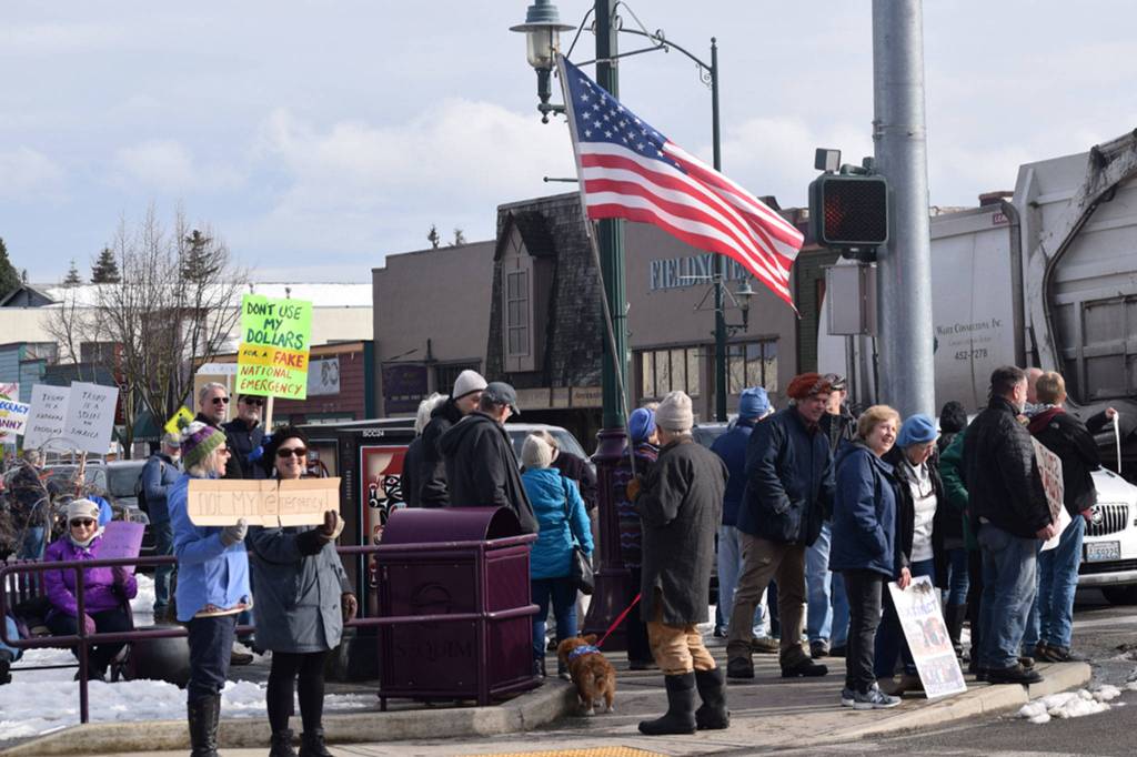 Sequim residents join national border wall protest