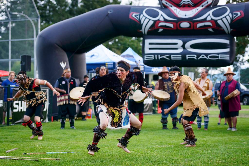 Each community added cultural elements to the risers experience with many of them celebrating coast Salish tribes of the area. Photo courtesy of Powell Jones