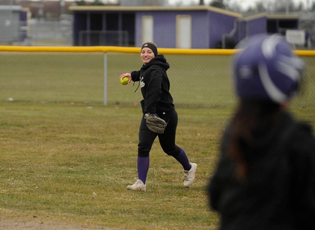 An all-Olympic League first team infielder in 2018, Sequims Isabelle Dennis figures to anchor the Wolves pitching staff this spring, head coach Tim Lusk says. Sequim Gazette photo by Michael Dashiell