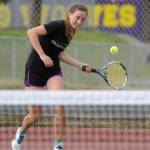Sequim High senior Isabelle Hugoniot posted 11 wins in singles play in 2018. Sequim Gazette file photo by Michael Dashiell