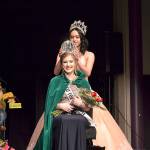 Last years Irrigation Festival Queen Erin Gordon crowns Emily Silva as the 2019 Queen for the 124th year of the festival on March 14. Sequim Gazette photo by Matthew Nash