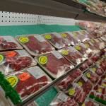 In recent months, Sunny Farms Country Store switched to new containers for meat and other products. General manager Todd Thomas said the material breaks down faster in hot compost compared to Styrofoam in landfills and that staff continue to look into other methods for the stores packaging options. Sequim Gazette photo by Matthew Nash