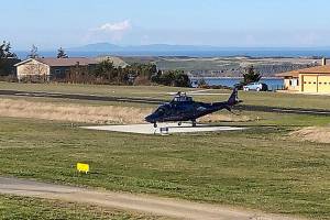 New Diamond Point helipad provides first airlift support