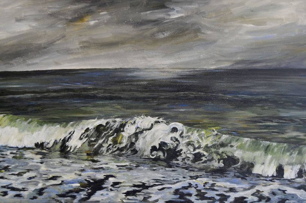 Carrie Rodlends latest work spans from Kalaloch, pictured, to Sequim scenes on Jamestown Beach and the Dungeness Spit. Image by Carrie Rodlend