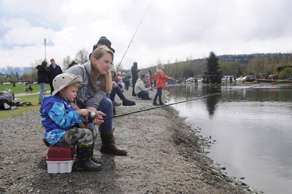 Sequim’s Kids Fishing Day makes splash with return