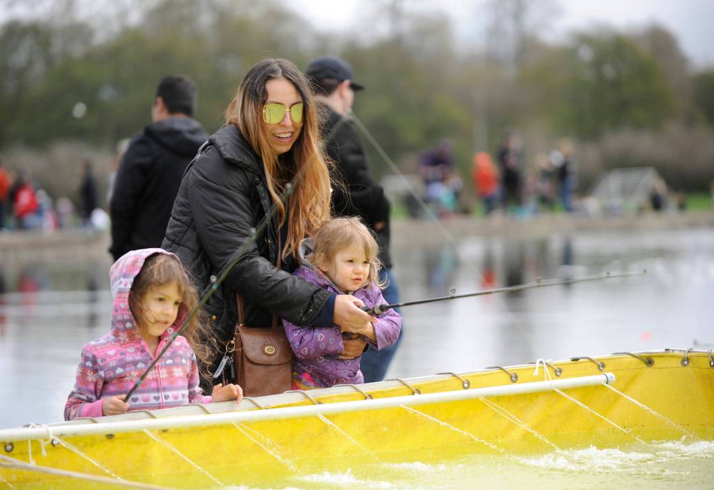 Sequim’s Kids Fishing Day makes splash with return