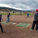 Sequims Senior Softball Grey Wolves, a 50-plus, co-ed league, meets Tuesdays and Thursdays starting at 8:30 a.m. for warm-ups at Sequims Carrie Blake Community Park, 202 N. Blake Ave. with games starting around 9:45 a.m. Photo by Annette Hanson