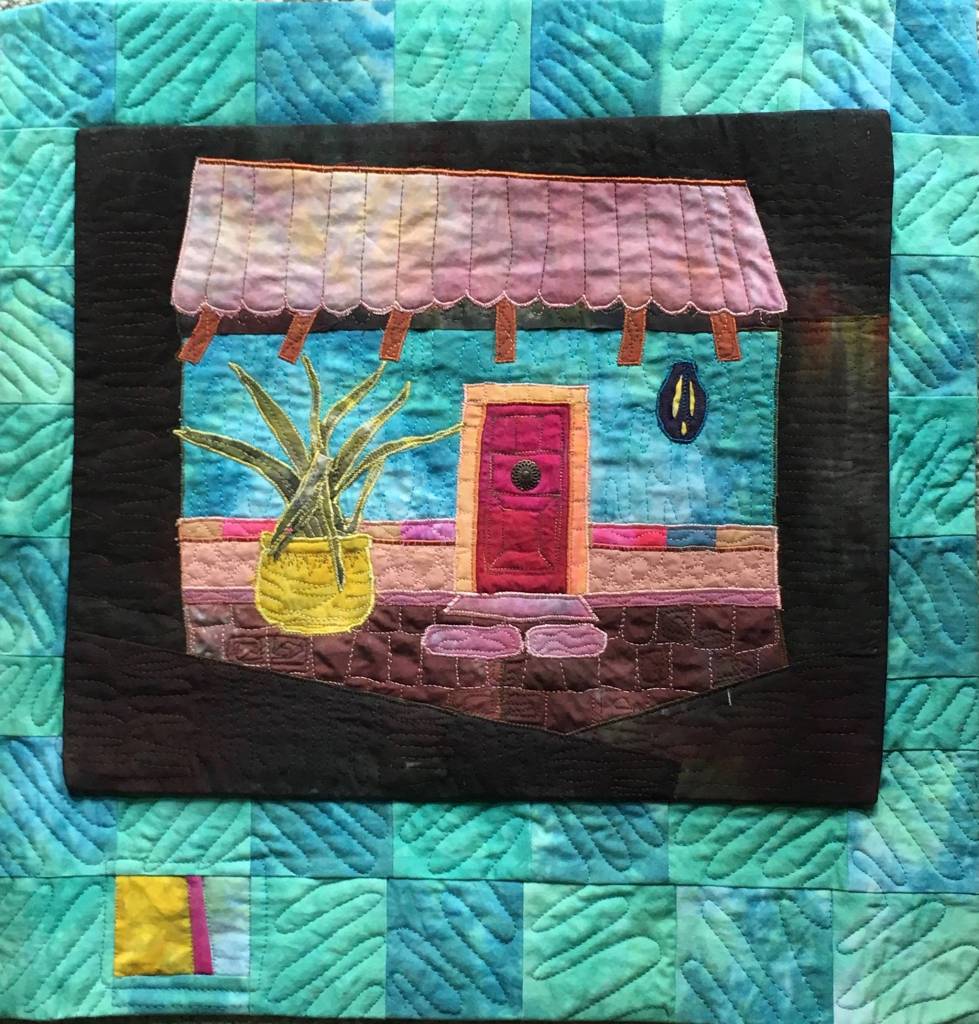 Liisa Fagerlund displays her fiber art at Sequim Museum & Arts on May 3. Submitted photo
