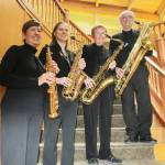 The Saxologists  soprano Debbi Soderstrom, alto Julie Gonzales, tenor Mary Lowry and baritone Mark Condran  are set to take the Olympic Theatre Arts Gathering Hall stage on May 3. Submitted photo