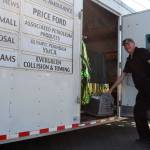 Kevin Kapetan, vehicle coordinator for the Sequim Irrigation Festival, readies a recently donated generator from Tacoma Diesel for the festivals royalty float. They were very, very helpful, he said of the company. Lots of people in the community wanted to help. We recommend they give to the festival in another way. Sequim Gazette photo by Matthew Nash
