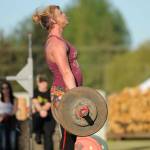 Erin Murray shows of some strength at last years Irrigation Festival Strongman Competition. Sequim Gazette file photo by Michael Dashiell