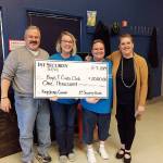 Pictured, from left, are: Dave Miller, Sequim Boys & Girls Club Unit Director; Kylie Douglas, Boys & Girls Club Teen Club Coordinator; Tessa Jackson, Boys & Girls Club Program Director, and Ann Jagger, 1st Security Bank Branch Manager. Submitted photo