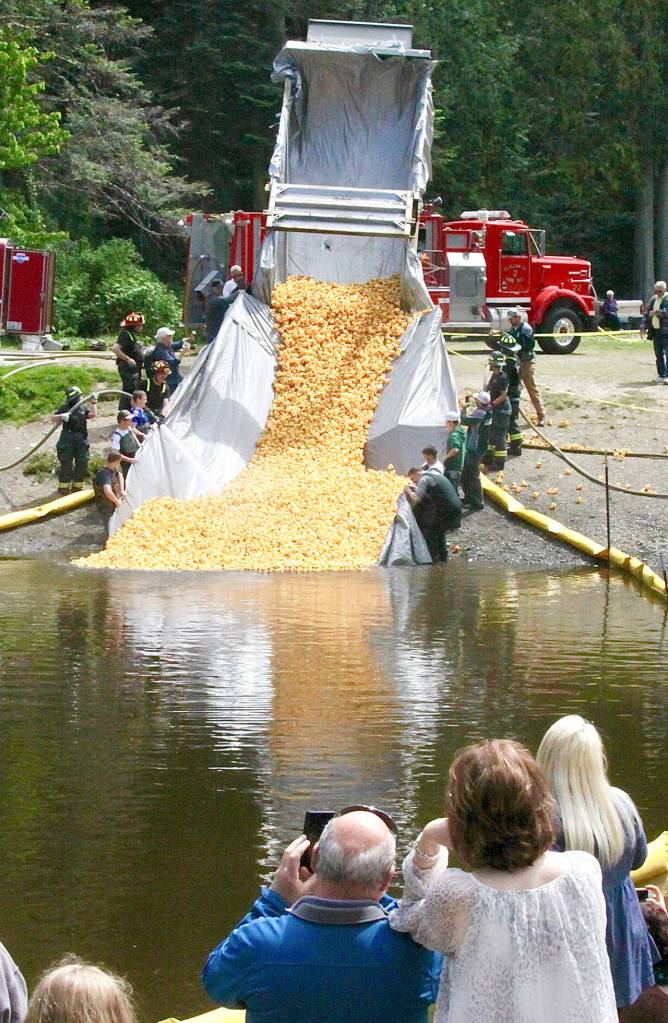 Port Angeles business owner wins Duck Derby’s top prize