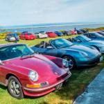 Sponsored by the Olympic Peninsula Region-Porsche Club of America and the 356 Club, and coinciding with a Sequim Cars & Coffee meeting, the Spring Tour-Car Collection event saw more than 80 vehicles on display at club member Dan Kalinskis property overlooking the Dungeness Spit on May 18. The fleet of vehicles featured a James Dean 550 Spyder replica along with several non Porsches, including Ford GTs, Mercedes, Ferraris, Corvettes and several other period show cars. For more about the club, see opr-pca.org/club-info. Photo by Bob Lampert