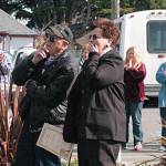 In 2009, Sequim Food Bank leaders surprised Bill and Nina Fatherson by naming the main building after them for nearly three decades of service to those in need of food. Bill died on May 10 in Sequim at age 92. Sequim Gazette file photo by Evan McLean