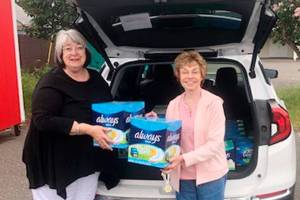 Milestone: Soroptimists, food bank debut ‘Dignity for Women’