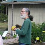 Master Gardener Al Cairo shares information about his potato bed and the value of various composted materials. Submitted photo