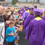 Sequim students celebrate their Class of 2019 graduates-to-be at the annual Grad Walk the morning of June 7. Sequim Gazette photo by Conor Dowley