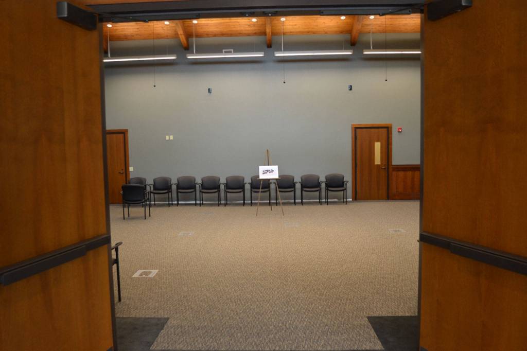 Jamestown SKlallam Tribes Public Safety and Justice Center in Blyn features a courtroom for tribal cases ranging from crimes committed at 7 Cedars Casino to fishing/wildlife violations. Tribal leaders look to transition cases from Clallam County Superior Court to its own courtroom. Sequim Gazette photo by Matthew Nash