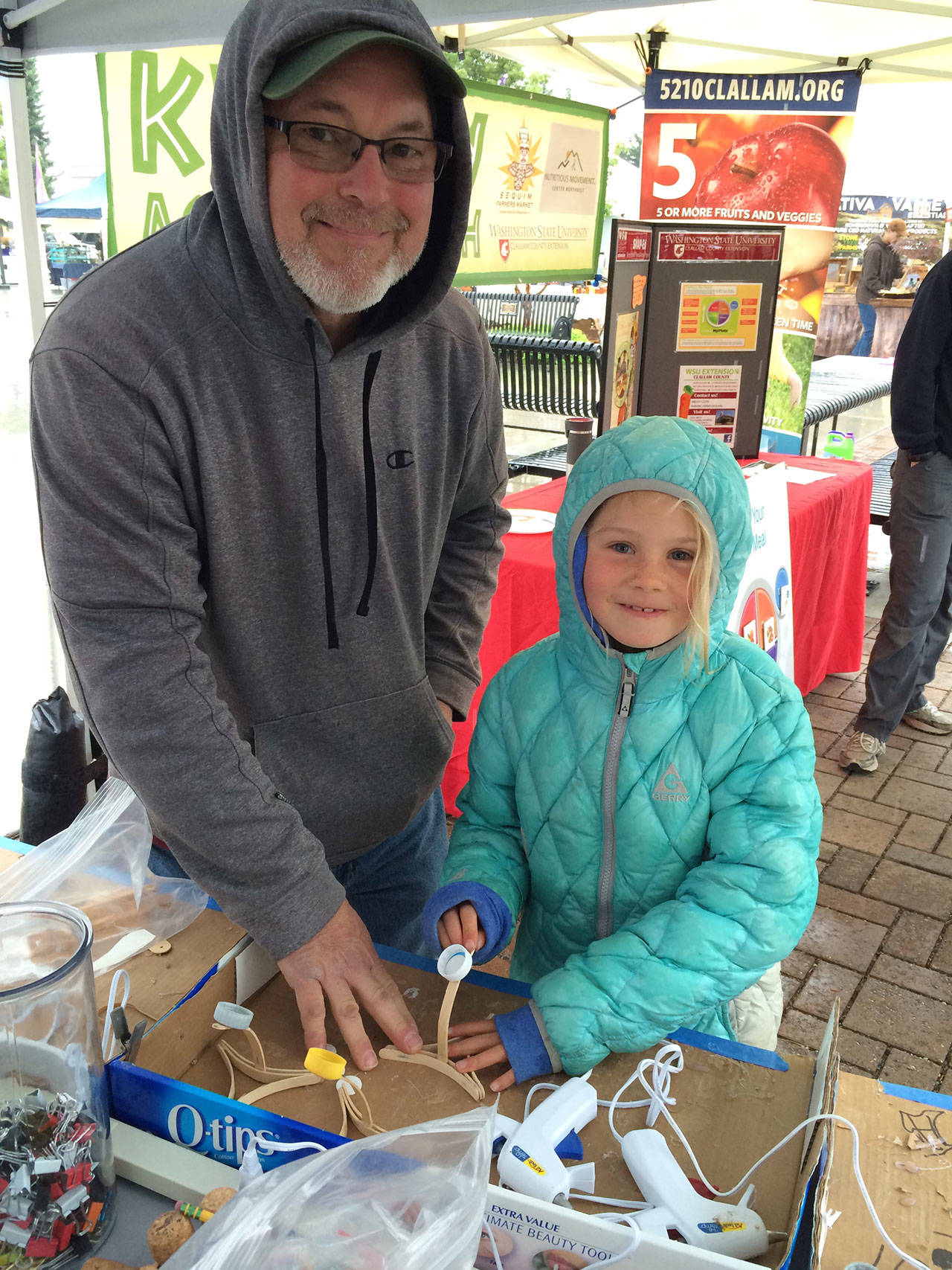 Check out fun activities for youths of all ages at the Sequim Farmers Market Kids Booth this summer. Photo courtesy of April Hammerand/Sequim Farmers Market