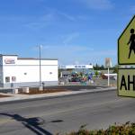 The new 24 hour AM/PM minimart in Carlsborg with Greywolf Elementary school in the background. The Sequim School district has until July 2 to respond or object to the stores liquor license application. Sequim Gazette photo by Matt Nash