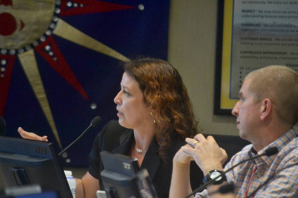 When asked for city councilors opinions on a proposed MAT facility for opioid treatment coming to the city, Sequim City Attorney Kristina Nelson-Gross said that city councilors should not share their opinion about the facility because it could show bias. If a Planning Commission decision was appealed on a proposed plan, then the city council would have to hear it on appeal and any public comments now are not lawful. Sequim Gazette photo by Matthew Nash