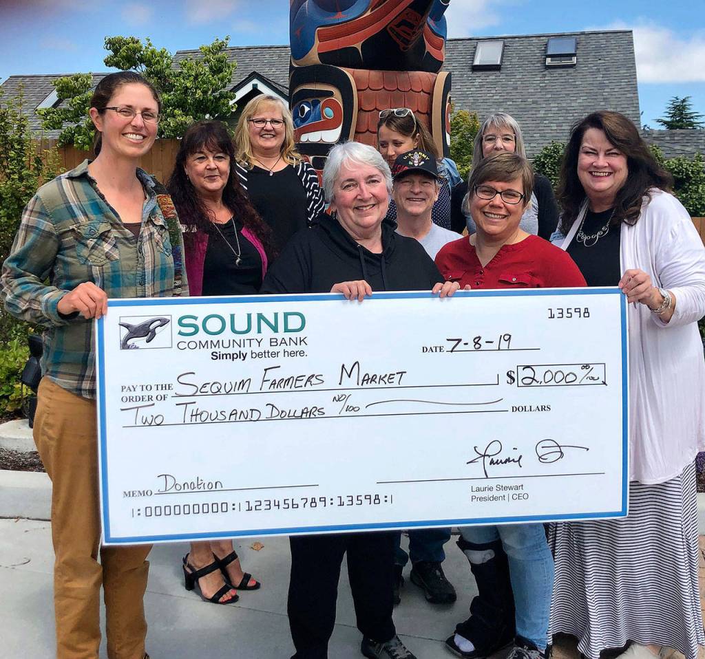 Milestone: Sound Community Bank boosts Sequim Farmers Market’s local food program