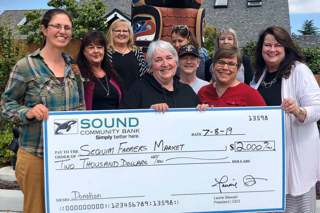 Milestone: Sound Community Bank boosts Sequim Farmers Market’s local food program