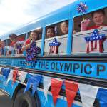 Big Blue, the Boys & Girls Clubs of the Olympic Peninsula bus, took Club members through Port Angeles Fourth of July parade this year. Submitted photos