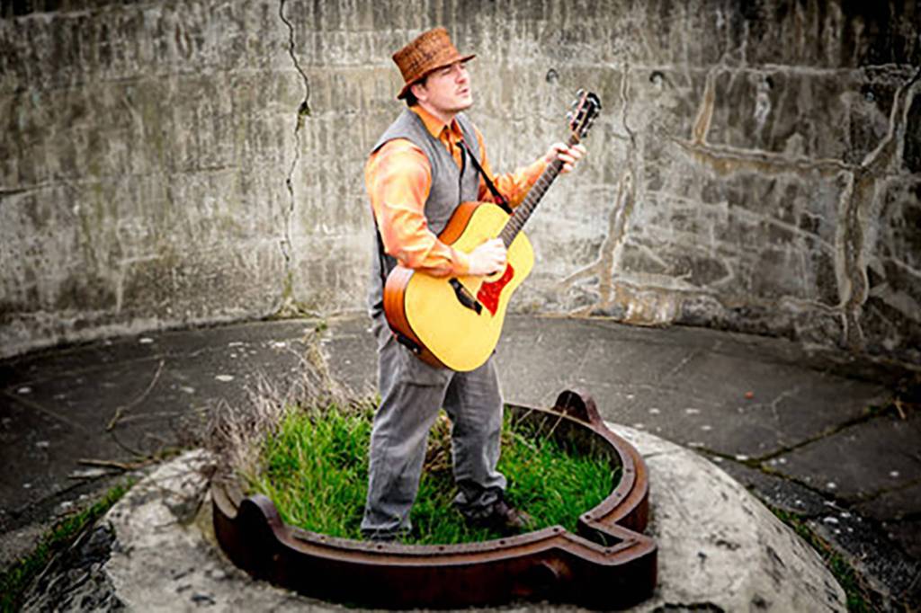 Quilcene musician Kalan Wolfe, who is performing at Sequims annual Block Party event on August 2. Photo submitted.