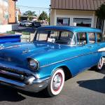 Chuck Livingston of Gardiner was one of 160-plus car owners to bring a classic car like his 1957 Chevy Station Wagon to Sequim Prairie Nights in 2018. Photo courtesy of Sequim Prairie Nights