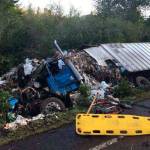 A Sequim man who was injured in a semi-truck collision last week on U.S. Highway 101 is out of intensive care at Harborview Medical Center in Seattle. Photo by Washington State Patrol