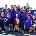 Sequim High coach Harold Huff (front row, center), pictured here following the Seaside Three-Course Classic in 2009, is calling it a coaching career after 18 years with the SHS cross country program. Huff said the Seaside, Ore., event was an athlete favorite each year. Submitted photo