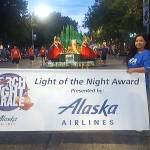 With a float celebrating the Emerald City in the Wizard of Oz, Sequim Irrigation Festival won the Light of the Night award at the Torchlight Parade in late July. Photo courtesy Jim Stoffer/Sequim Irrigation Festival