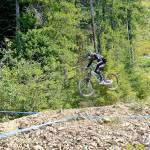 Chris James Port Angeles Matt Mangano rides in Sundays NW Cup race held at Silver Mountain in Kellogg, Idaho. Mangano rides in the Cat 1 (expert) 15-18 category and finished third at Kellogg. He is currently third overall in the season standings.