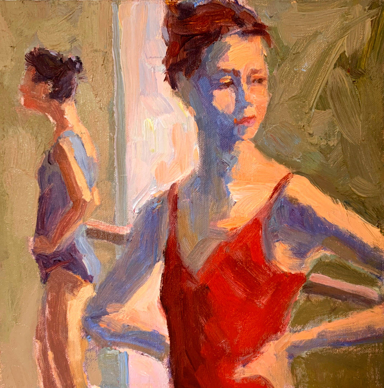 Before the Dance by Jeanne Edwards of Port Angeles is among nearly 100 works in The Power of Small Things show at the Port Angeles Fine Arts Center. Submitted art