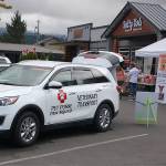 The Pet Posse veterinary transport vehicle parked in front of the Barks & Brews fundraiser event put on at the Peninsula Taproom on Aug. 10 to support the organization. Barks & Brews attracted more than 70 attendees and raised more than $5,000. Sequim Gazette photo by Conor Dowley