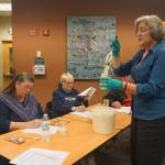 Victoria Redhed Miller leads a presentation on handmade bread at the Port Angeles Library in 2018. Miller presents Fearless Canning at Sequim and Port Angeles libraries this September. Photo courtesy of North Olympic Library System